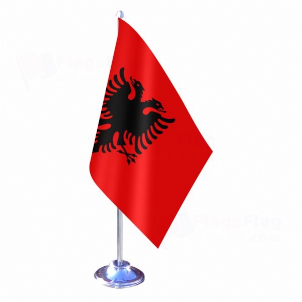 Albania Single Table Flag