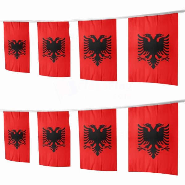 Albania Square String Flags
