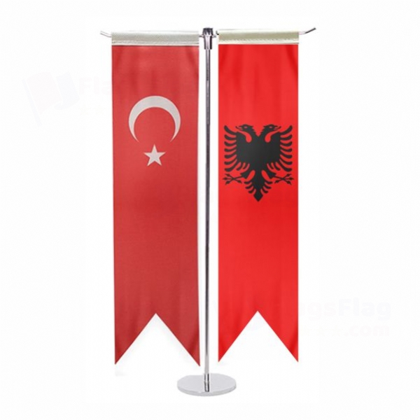 Albania T Table Flag
