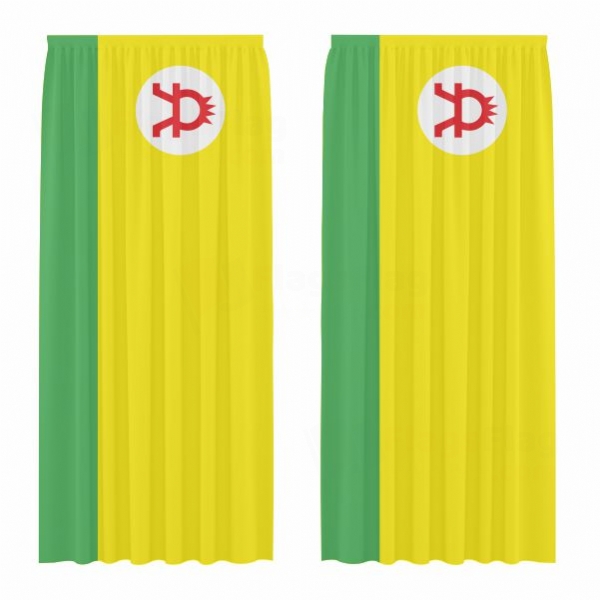 Altai People Digital Printed Curtains