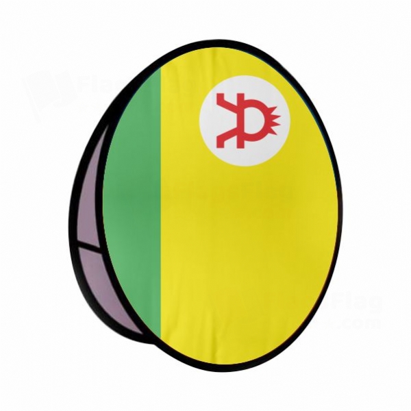 Altai People Round Cloth Banner Display Stands