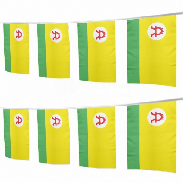 Altai People Square String Flags