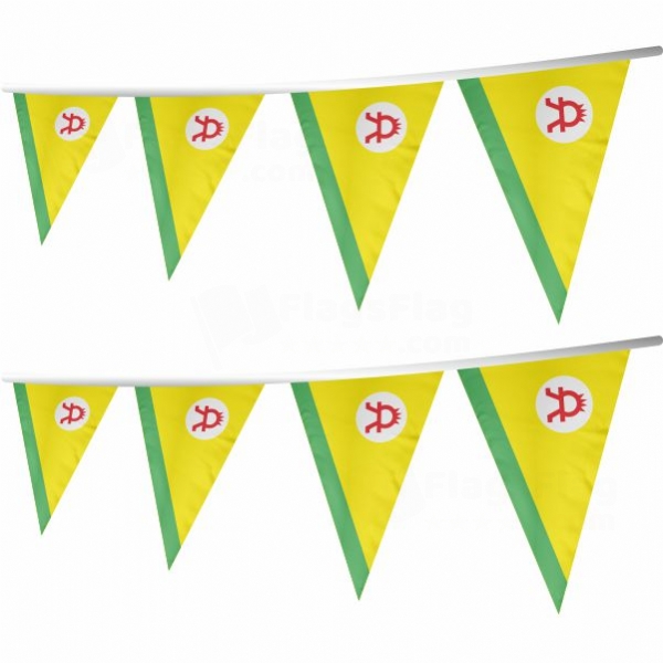 Altai People Stringed Triangle Flag