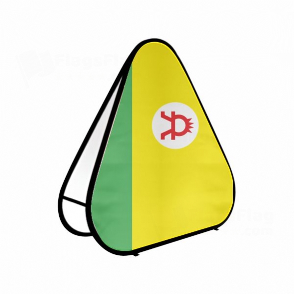 Altai People Triangle Fabric Banner Display Stands