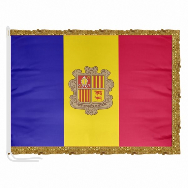 Andorra Satin Office Flag
