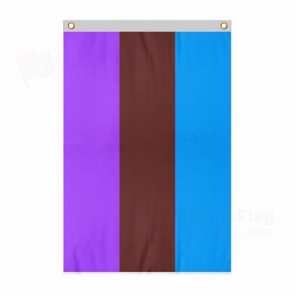 Androsexual Large Size Flag Hanging on Building