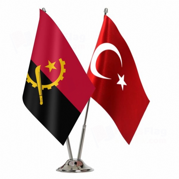 Angola 2 Table Flags