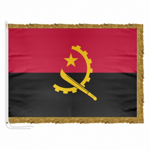 Angola Satin Office Flag