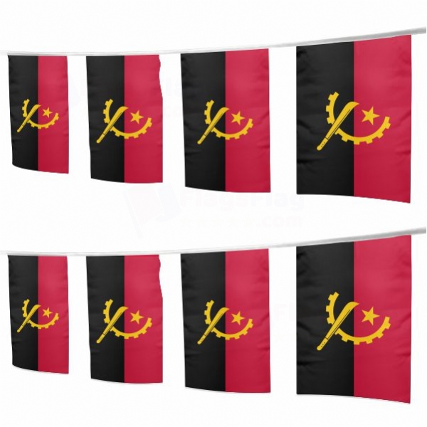 Angola Square String Flags