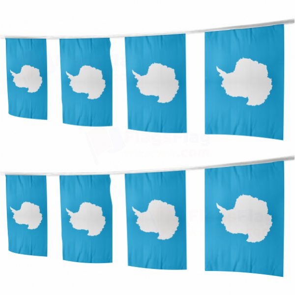 Antarctica Square String Flags