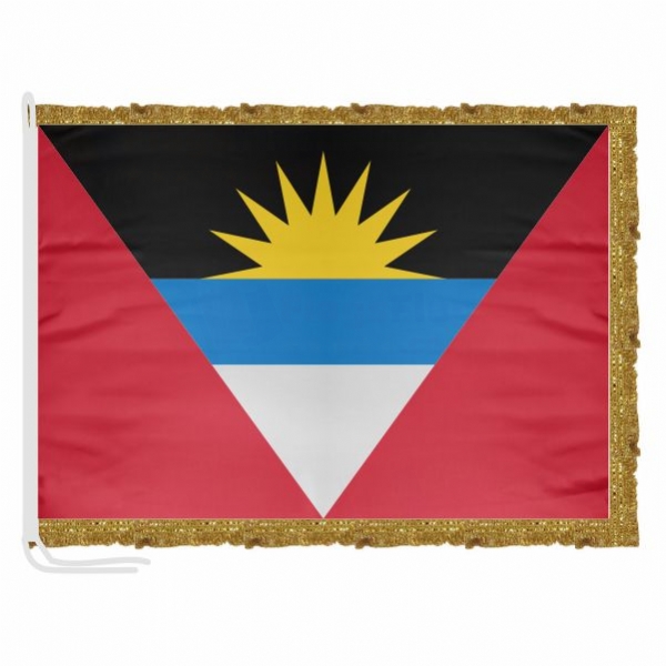 Antigua and Barbuda Satin Office Flag