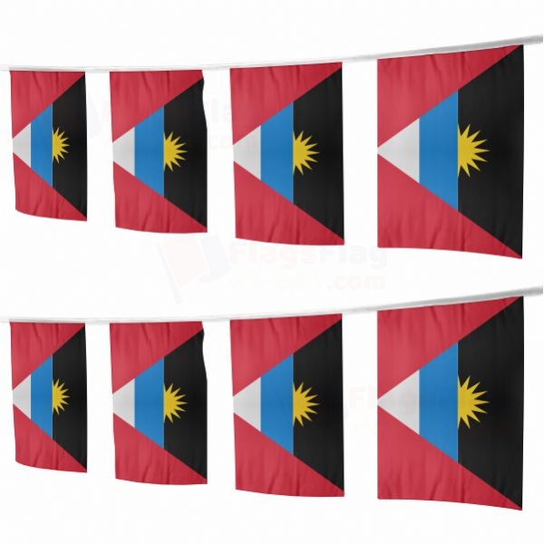 Antigua and Barbuda Square String Flags