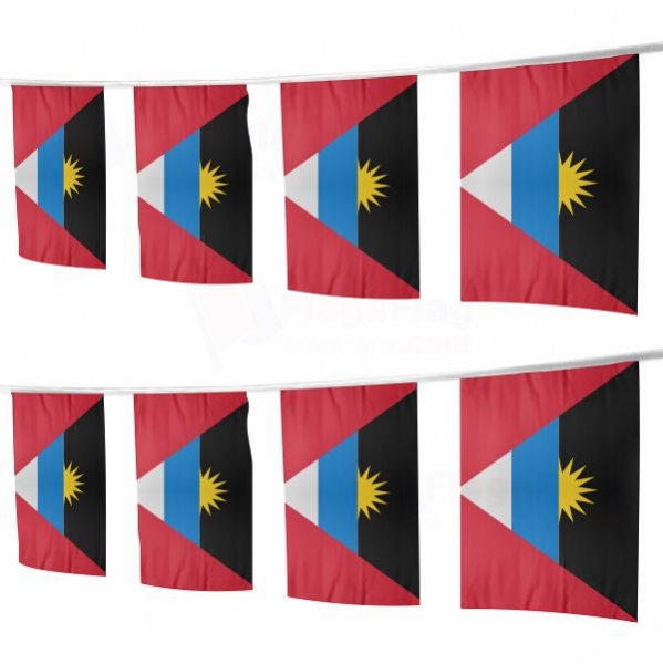 Antigua and Barbuda Square String Flags