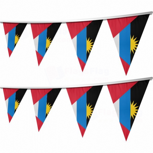 Antigua and Barbuda Stringed Triangle Flag