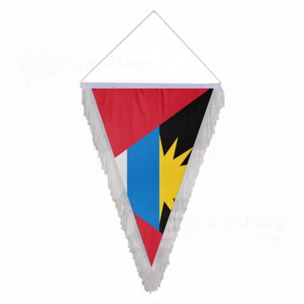Antigua and Barbuda Triangle Fringed Streamers