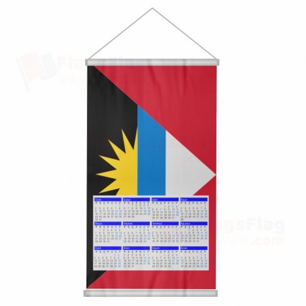 Antigua and Barbuda Woven Fabric Digital Printing Calendar