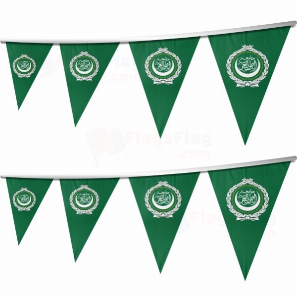 Arab League Stringed Triangle Flag