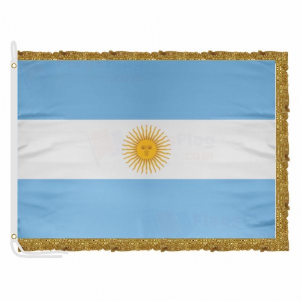 Argentina Satin Office Flag