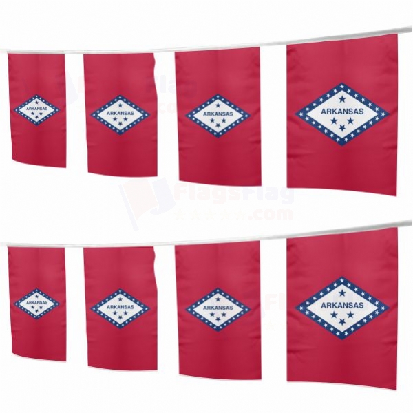 Arkansas Square String Flags