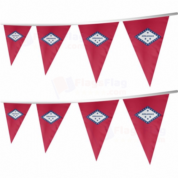 Arkansas Stringed Triangle Flag