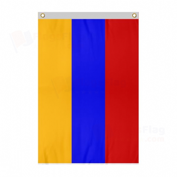 Armenia Large Size Flag Hanging on Building