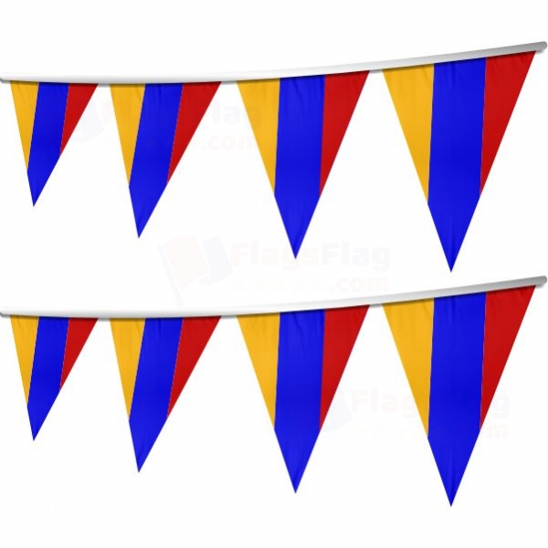 Armenia Stringed Triangle Flag