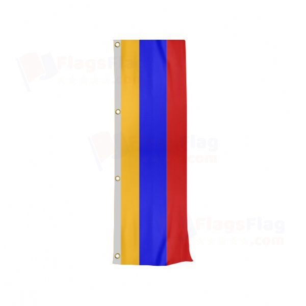 Armenia Vertically Raised Flags