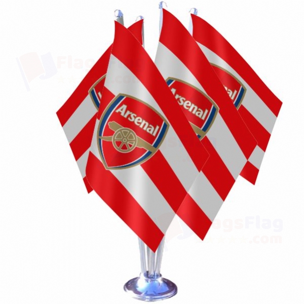 Arsenal FC Quadruple Table Flag