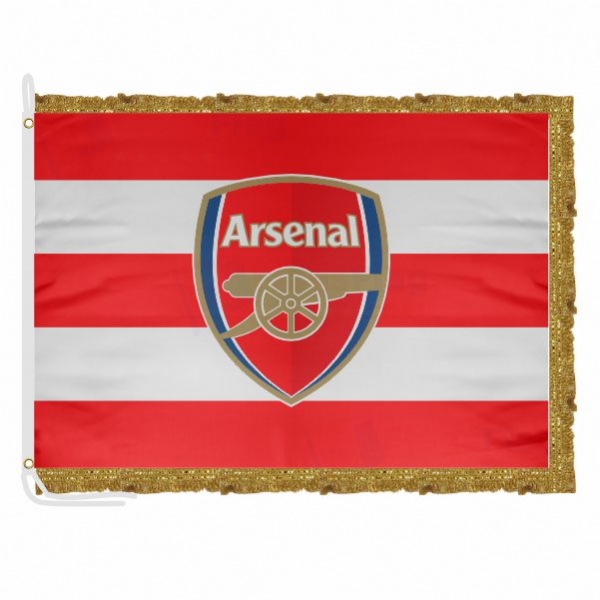 Arsenal FC Satin Office Flag
