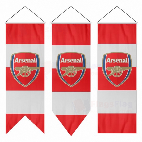 Arsenal FC Swallowtail Flags