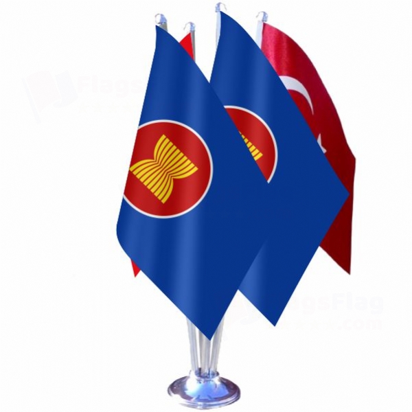 Asean Quadruple Table Flag