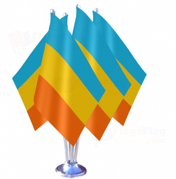 Atlantium Quadruple Table Flag