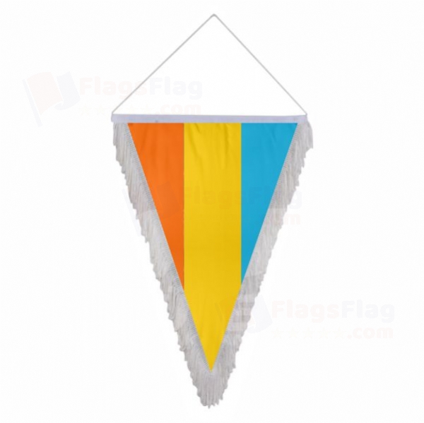 Atlantium Triangle Fringed Streamers