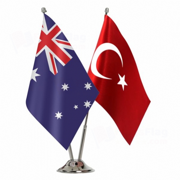 Australia 2 Table Flags