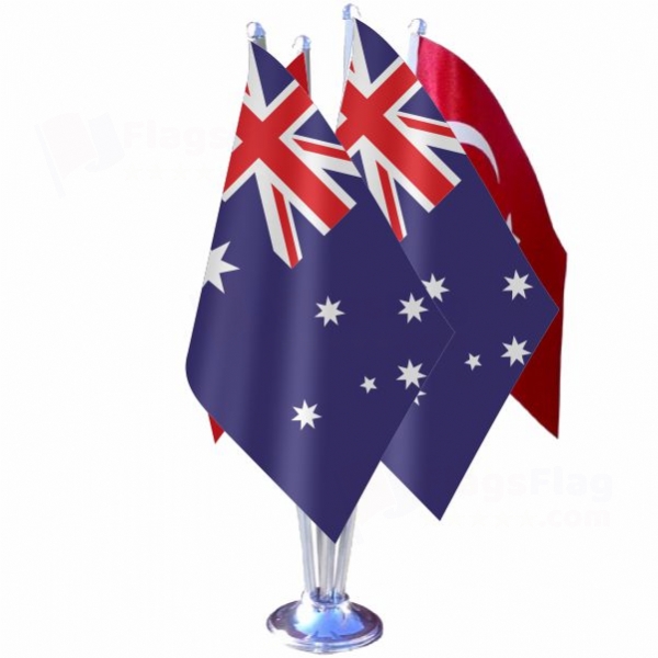 Australia Quadruple Table Flag