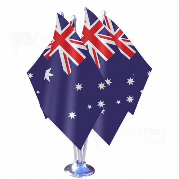 Australia Quadruple Table Flag