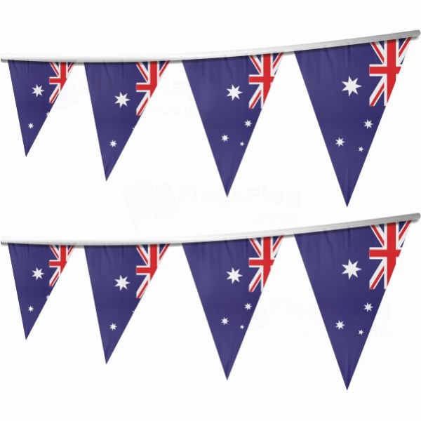 Australia Stringed Triangle Flag