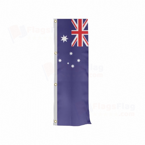 Australia Vertically Raised Flags