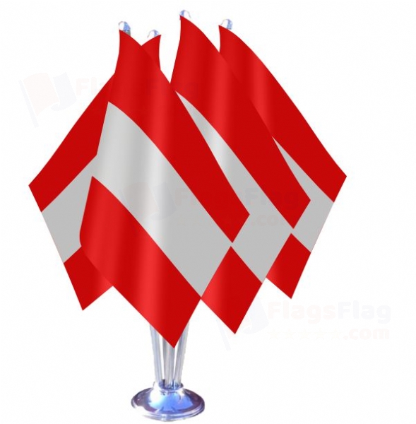 Austria Quadruple Table Flag