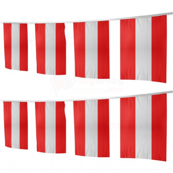 Austria Square String Flags