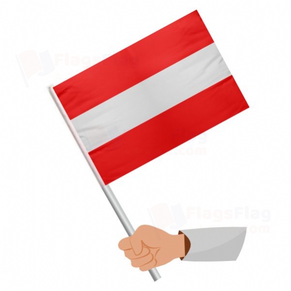 Austria Stick Flag