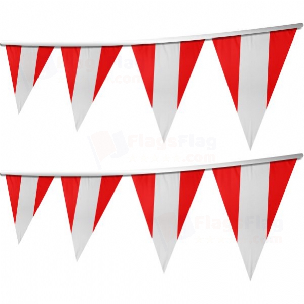 Austria Stringed Triangle Flag