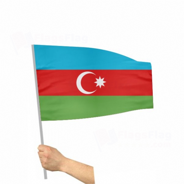 Azerbaijan Stick Flag