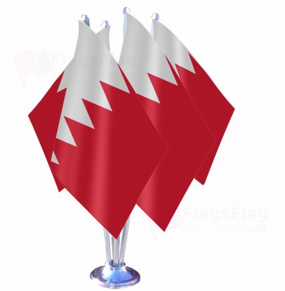 Bahrain Quadruple Table Flag