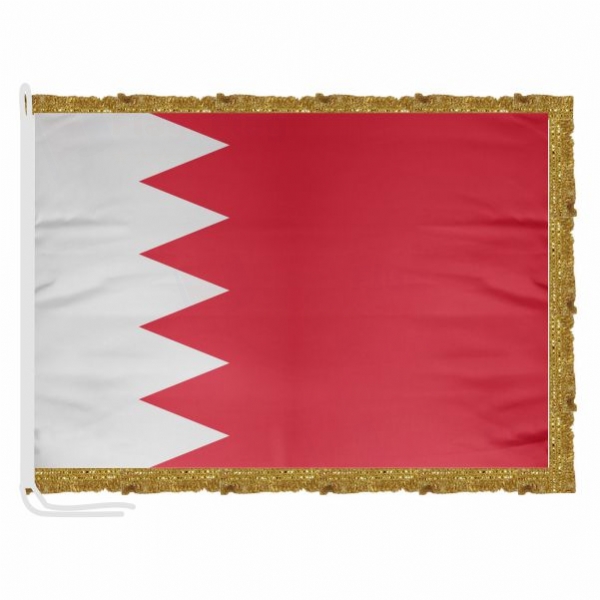 Bahrain Satin Office Flag