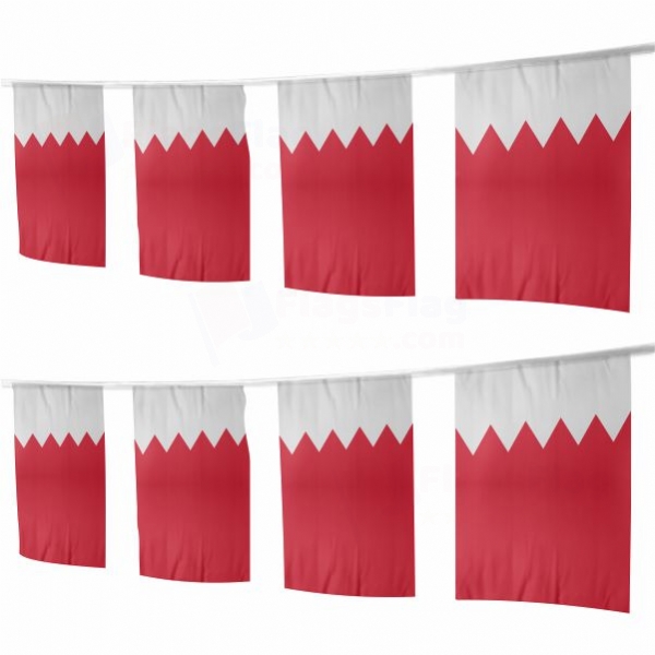 Bahrain Square String Flags