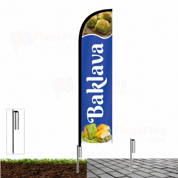 Baklava Beach Flag and Sail Flag