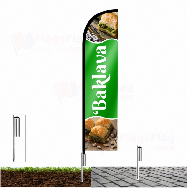 Baklava Beach Flags