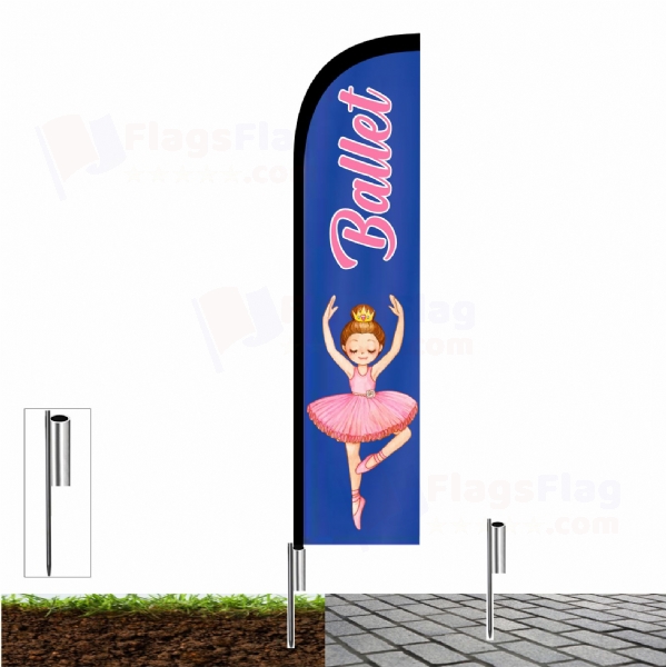 Ballet Beach Flag and Sail Flag