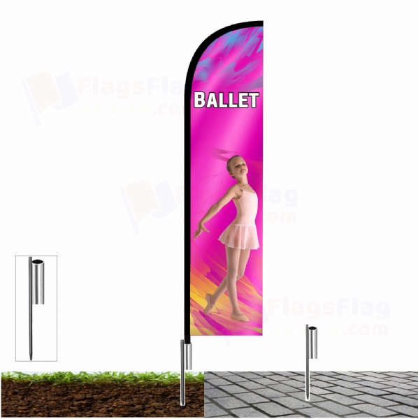 Ballet Flags with fishing line